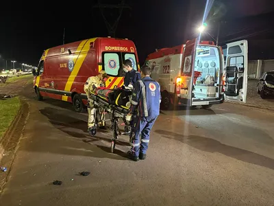 Vítimas foram socorridas pelo Samu e Siate