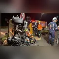 Motorista fica ferido após colidir com carreta e capotar carro na BR-369 em Arapongas