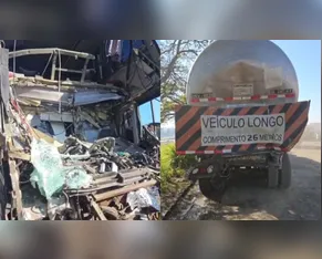 Acidente entre ônibus e carreta mata motorista da Viação Garcia que morava em Apucarana (PR)