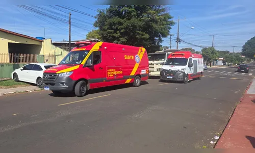 Homem é socorrido após ser atropelado pelo próprio carro em Apucarana