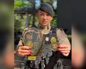 Policial feminina do 10º BPM vence competição de tiro com mais de 125 agentes