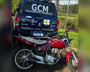 Homem é detido após GCM encontrar moto furtada caída em via pública