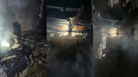 Incêndio destrói edícula usada para fabricação de velas em Arapongas; veja