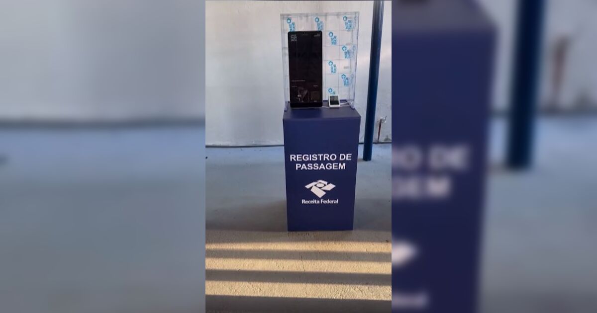 Sistema de reconhecimento biométrico na Ponte da Amizade em fase de testes