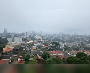 Apucarana entra em alerta de perigo para tempestades e queda de granizo, alerta Inmet