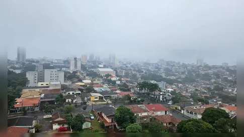 Apucarana entra em alerta de perigo para tempestades e queda de granizo, alerta Inmet