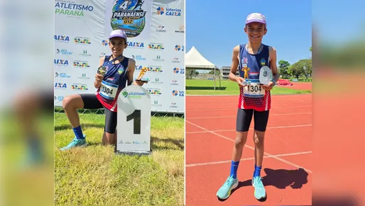 Apucaranense quebra três recordes no Paranaense de Atletismo Sub-12