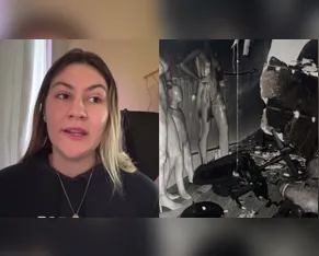 "Mais 5 minutos e não acordava", diz bombeiro à dona de loja incendiada em Apucarana