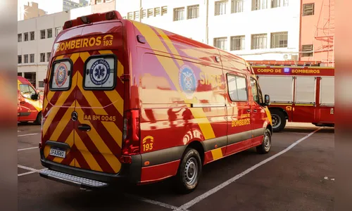 Mulher é atropelada no centro de Apucarana e mobiliza bombeiros