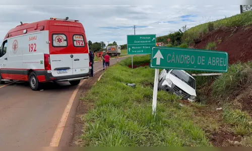Motorista de Fiat Strada morre em grave acidente em Manoel Ribas