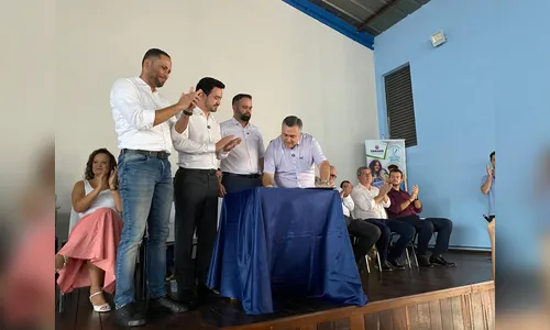 Beto Preto e Roni Miranda autorizam obra de colégio na Vila Reis