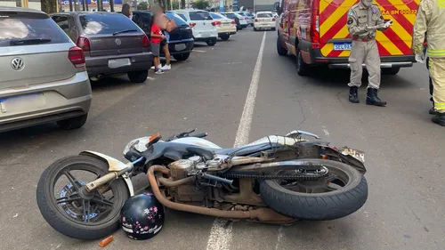 Motociclista precisou ser levado para o Providência