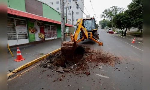 Chuva atrapalha e obras na Rua Clotário Portugal seguem na quarta (22)