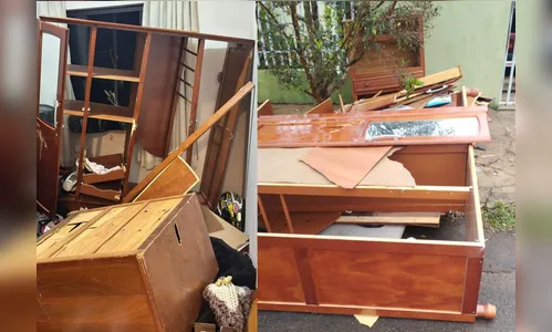 Veja como ficou casa invadida no Jardim Tibagi: 