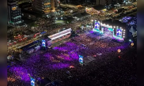 Luan Santana bate recorde e reúne 164 mil pessoas em show no litoral