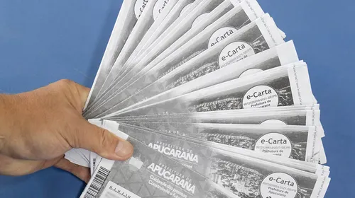 e-Carta é impressa em preto e branco