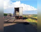Motorista fica ferido após caminhão pegar fogo na PR-444 em Arapongas