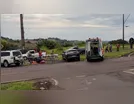 Motociclista fica ferida em acidente no trevo da Emater em Jandaia