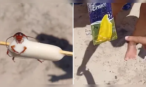 Banhista encontra barata dentro de picolé em praia do Rio de Janeiro