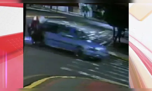 Vídeo mostra acidente que deixou comerciante ferido em Apucarana; veja