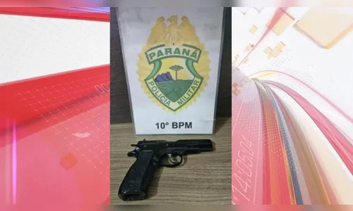 Arma de fogo é encontrada em jardim de residência em Apucarana