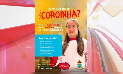 Catedral de Apucarana abre inscrições para novos coroinhas