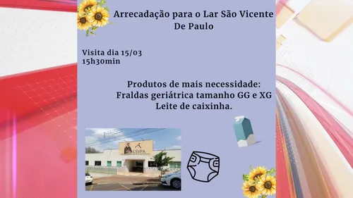 Edhucca faz campanha para ajudar idosos do Lar São Vicente de Paulo