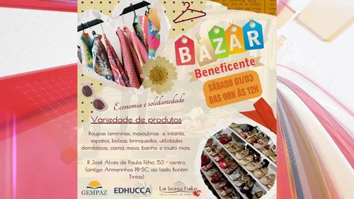 O evento terá grande variedade de roupas, calçados e utilidades para toda a família