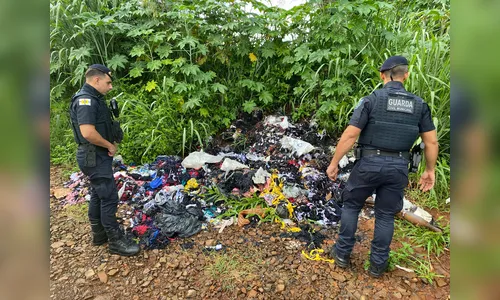 Resíduos de confecção são encontrados na zona rural de Apucarana
