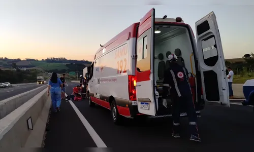 Grave acidente entre motos é registrado no Contorno de Jandaia do Sul