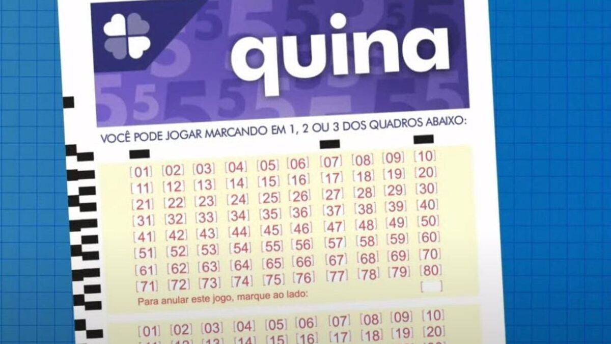 Concurso 6727 da Quina: veja o resultado desta segunda-feira (12)