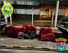 PM apreende 700 quilos de maconha após perseguição em Rosário do Ivaí