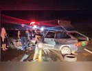 Colisão frontal na PR-272 entre Gol e Saveiro deixa uma pessoa ferida