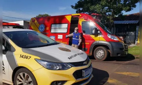 Batida entre Hilux e Uno deixa mulher ferida em Ivaiporã