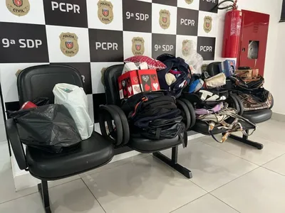 Durante a operação, parte dos produtos foi localizada e recuperada pelos policiais