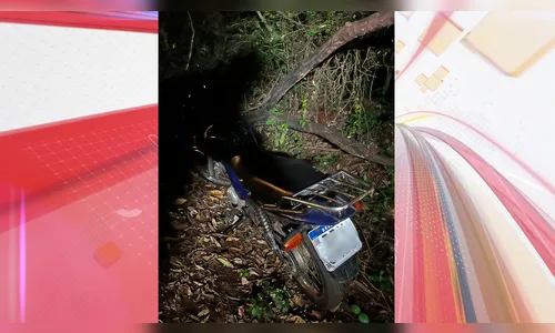 GCM encontra moto abandonada em mata ciliar em Apucarana