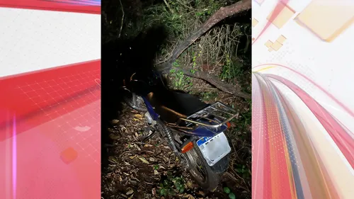 GCM encontra moto abandonada em mata ciliar em Apucarana