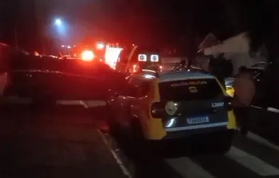 Incêndio foi registrado nesta madrugada no Jardim Ponta Grossa