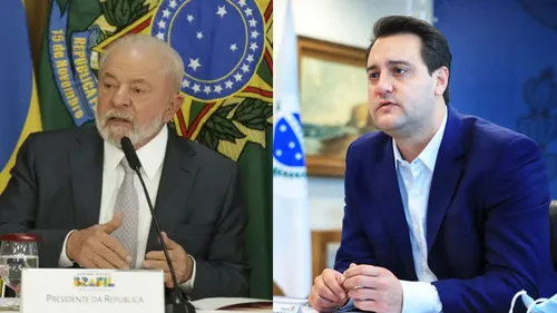 Lula (esquerda); Ratinho Junior (direita)