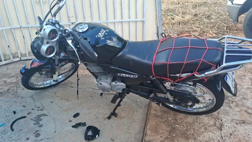 Moto foi apreendida e encaminhada ao batalhão da PM