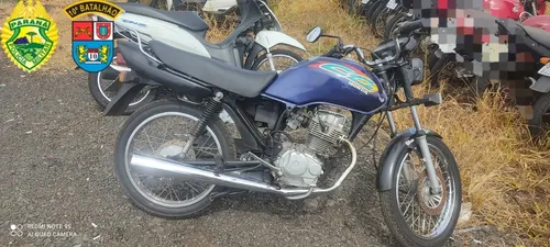 Moto foi recolhida ao pátio da polícia