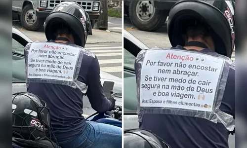 Motoboy viraliza com aviso da família: 