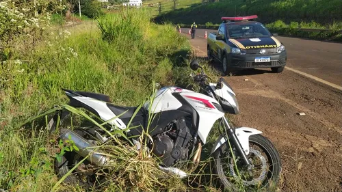 Motociclista fica ferido em acidente no Contorno Sul em Apucarana