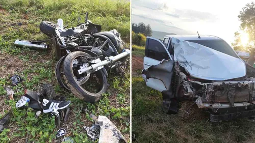 Motociclista morreu no local