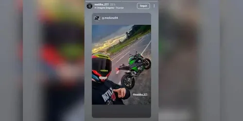 Motociclista posta foto antes de morrer em acidente na BR-277