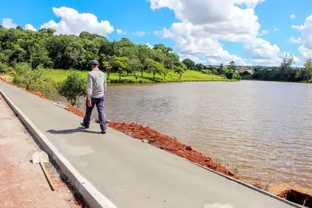 Município criou recentemente um programa de construção de calçadas