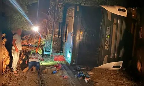 Motorista de caminhão com toras que matou casal não podia dirigir