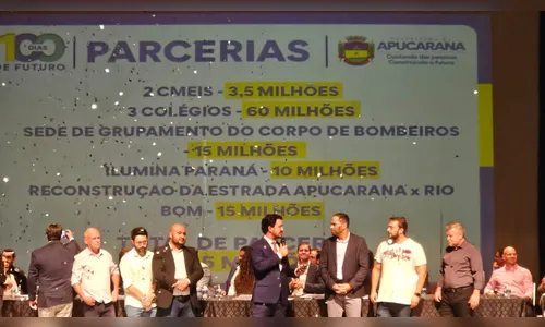 Rodolfo anuncia pacote de investimentos de R$ 140 milhões em Apucarana