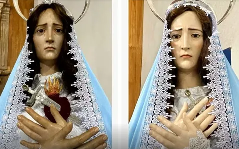 "Suavização" da expressão de santa gerou críticas