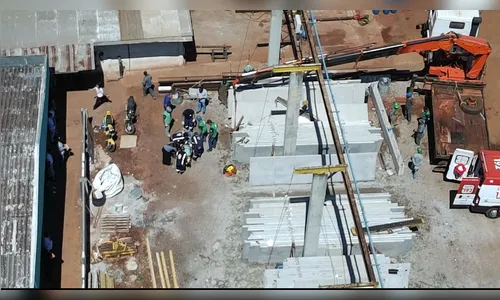 Placa de concreto cai sobre trabalhador e mobiliza Samu em Apucarana